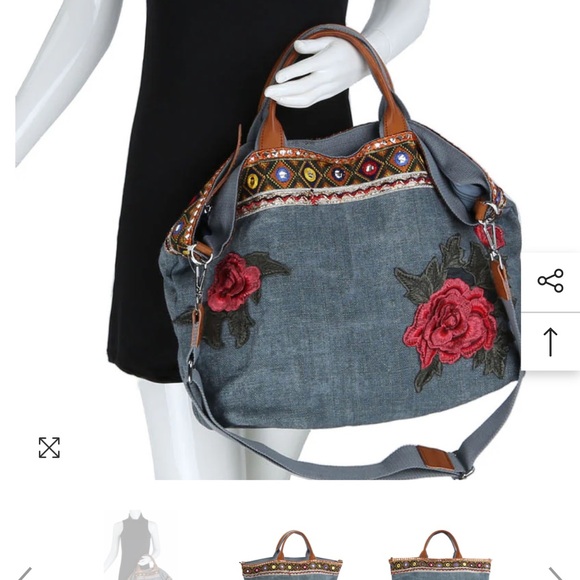 NWOT! ChillX Denim Handbag - Picture 2 of 4